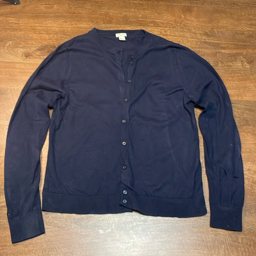 J. Crew The Caryn Cardigan Size L Navy